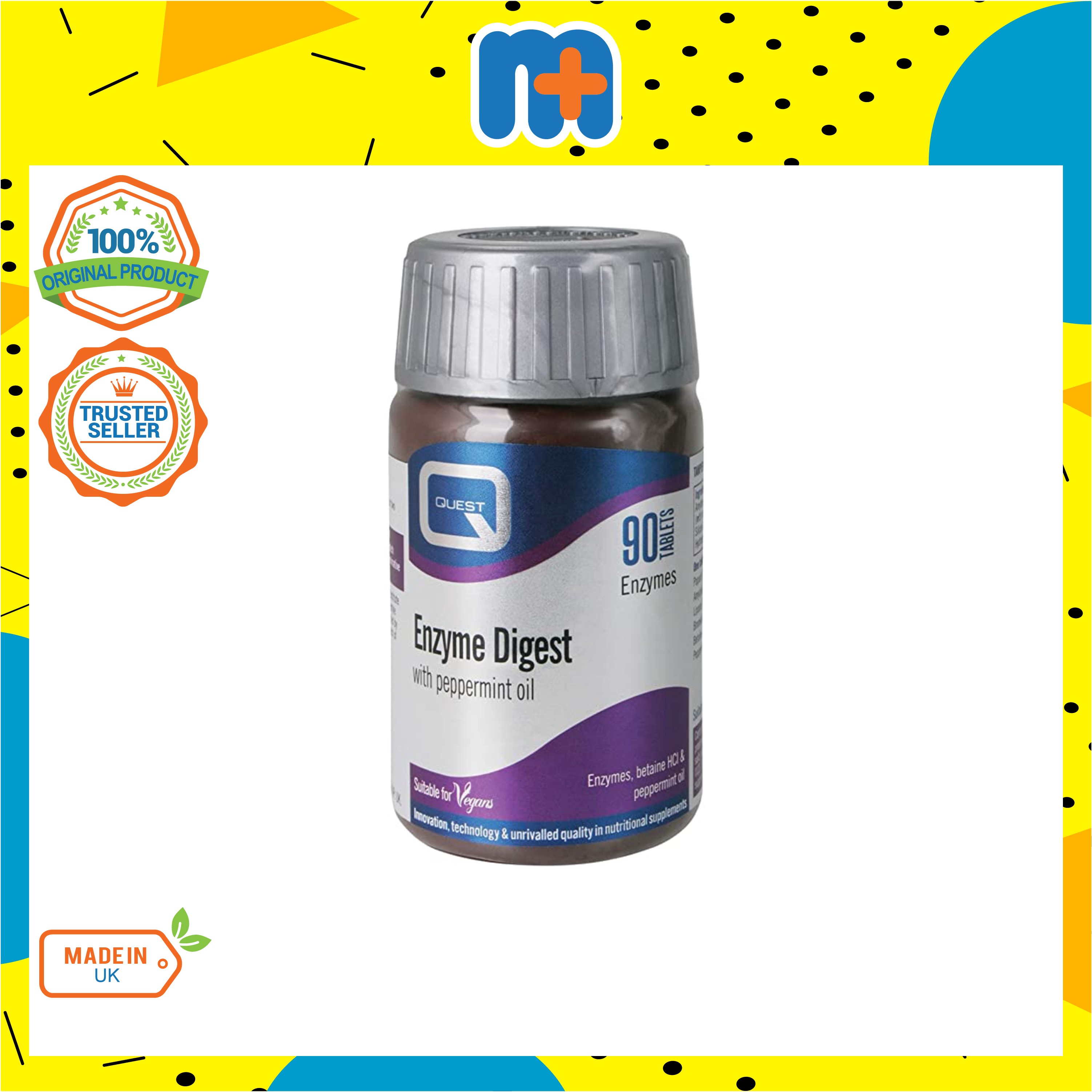 [MPLUS] QUEST Enzyme Digest 90 Tablets